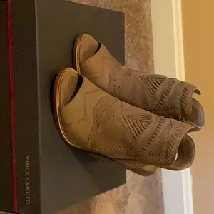 Vince Camuto open toe booties